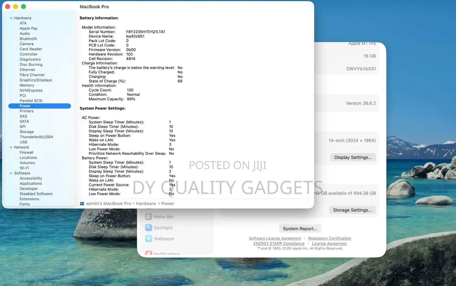 Laptop Apple MacBook Pro 2021 M1 16GB Apple M1 Pro SSD 512GB