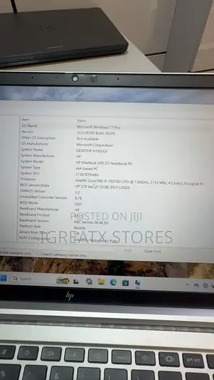 Laptop HP EliteBook 830 G7 8GB Intel Core i5 SSD 256GB