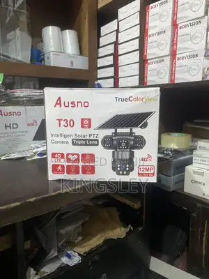 Ausno T30 12mp 4g Lte Triple Lens Solar PTZ CCTV Camera -Oshodi C4-09