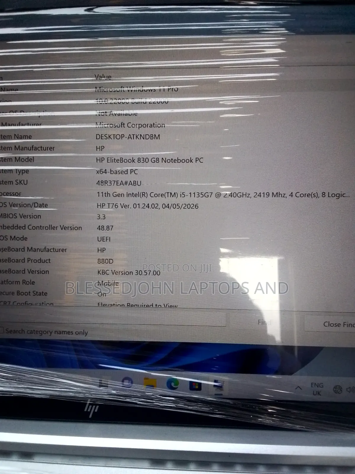 Laptop HP EliteBook 830 G8 8GB Intel Core i5 SSD 256GB
