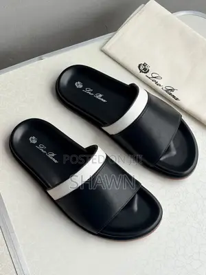 Loro Piana Cover Leather Slippers
