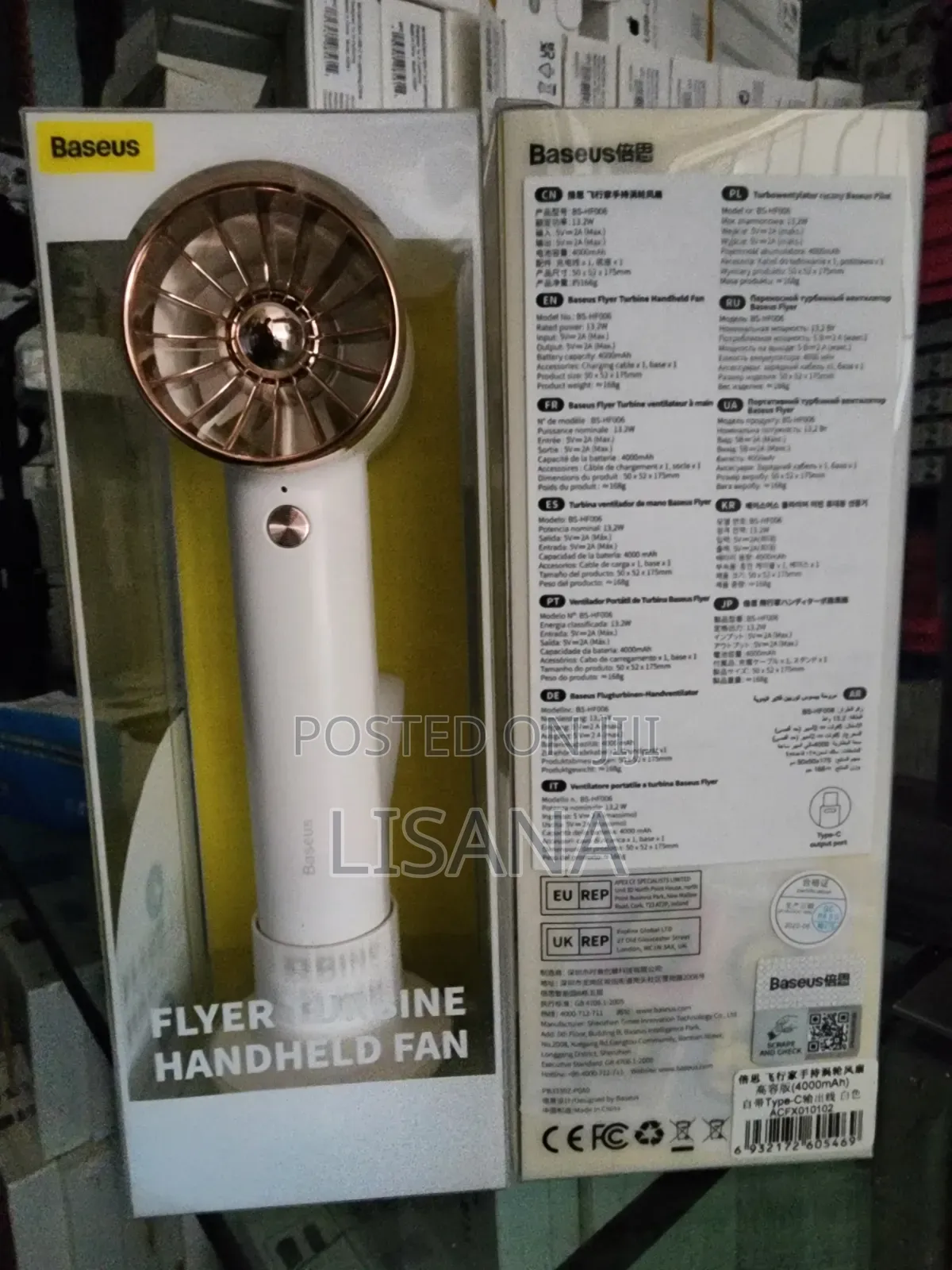 Baseus Portable Handheld Fan