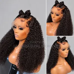 Long Kinky Curly HD Lace Front Human Hair Wig