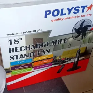 Polystar 18" Recharge Able Standing Fan