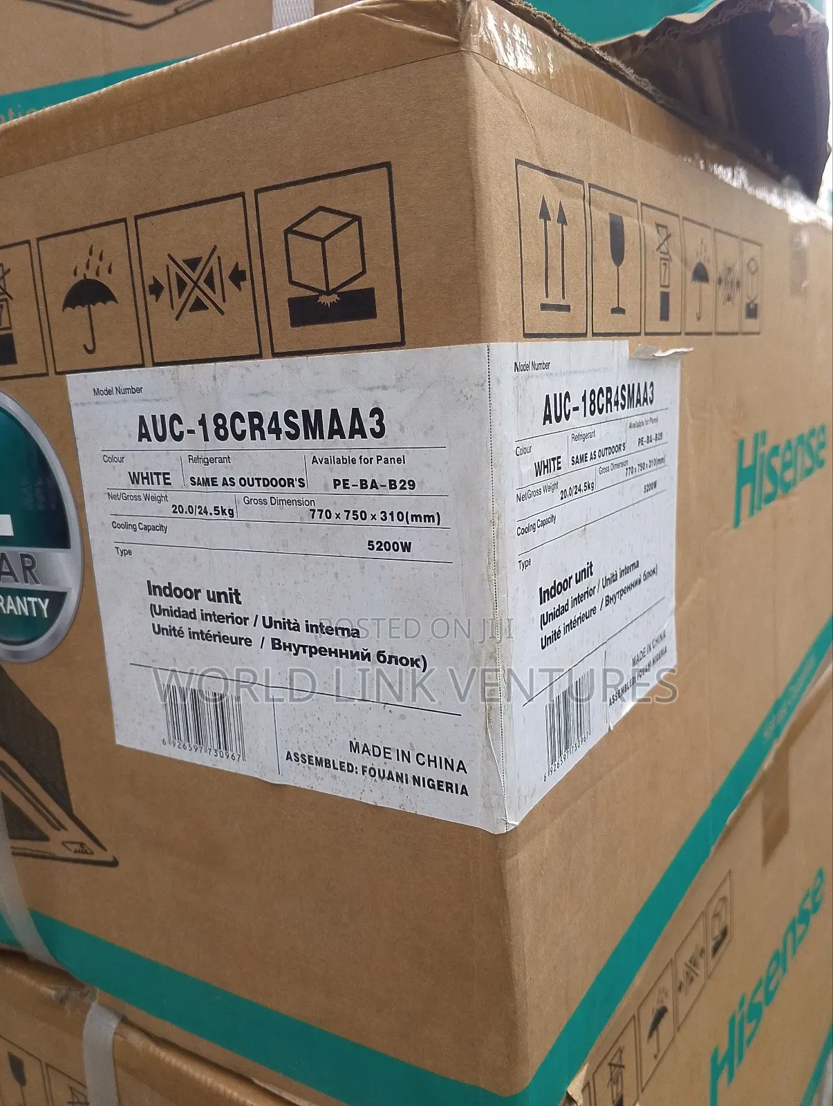 Hisense Auc-18cr4smaa3 Celling Air Conditioner 2 HP Normal One, Auc
