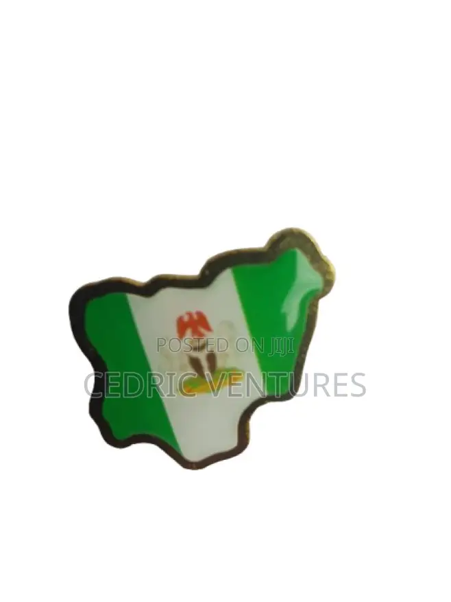 Nigerian Map Shape Lapel Pin