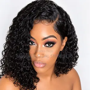 Short Curly Side Part HD Lace Front Bob Wig