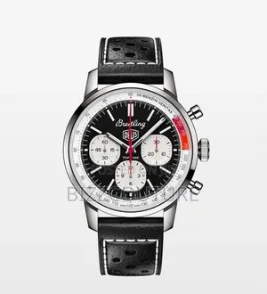 Original Breitling Men's Leather Strap Watch 100% Authentic Guaranteed