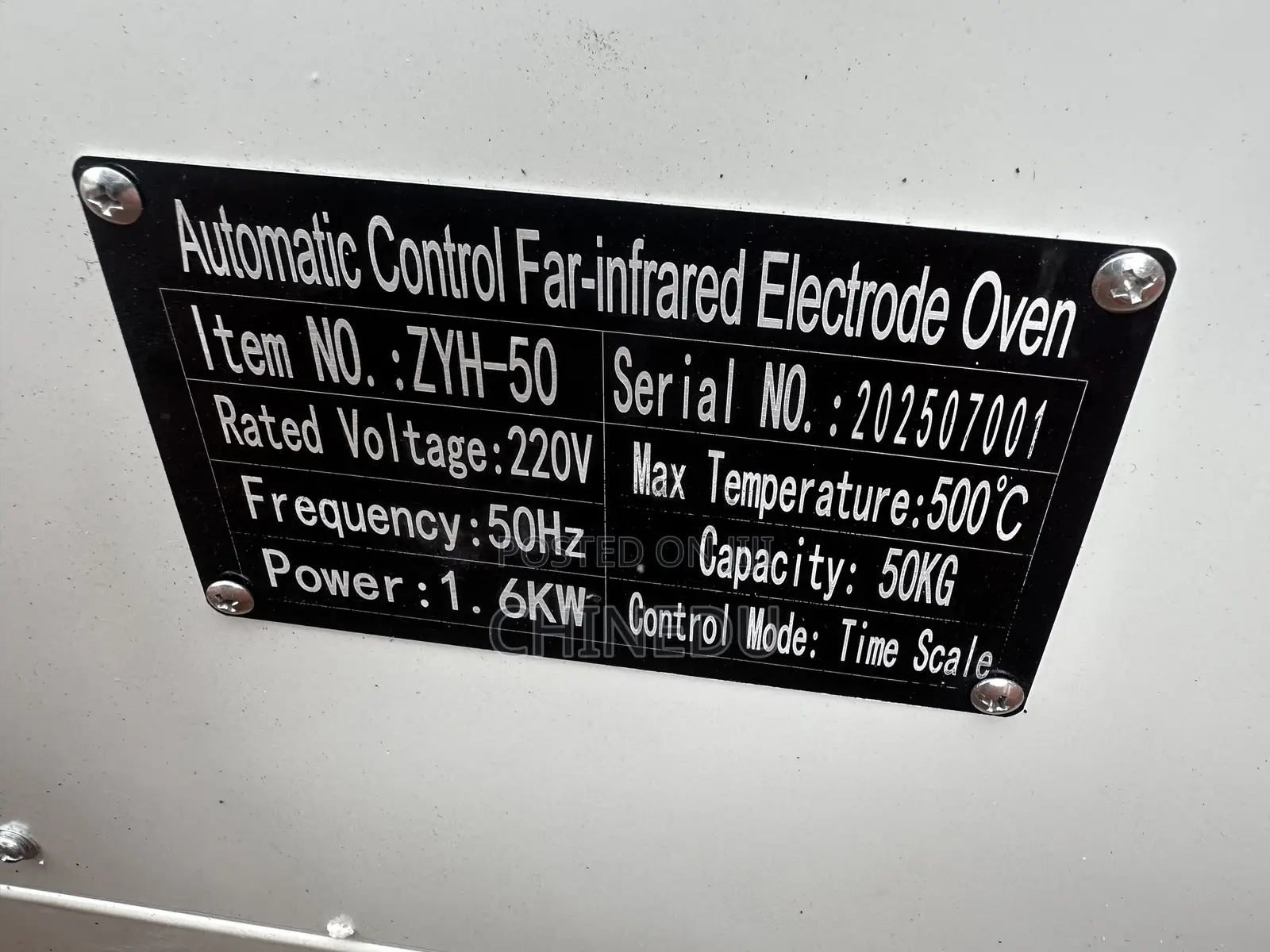 Electrode Oven 50kg