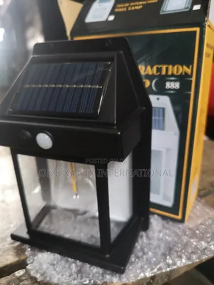 Solar Powered Outdoor Wall Lamp – Motion Sensor Security Light