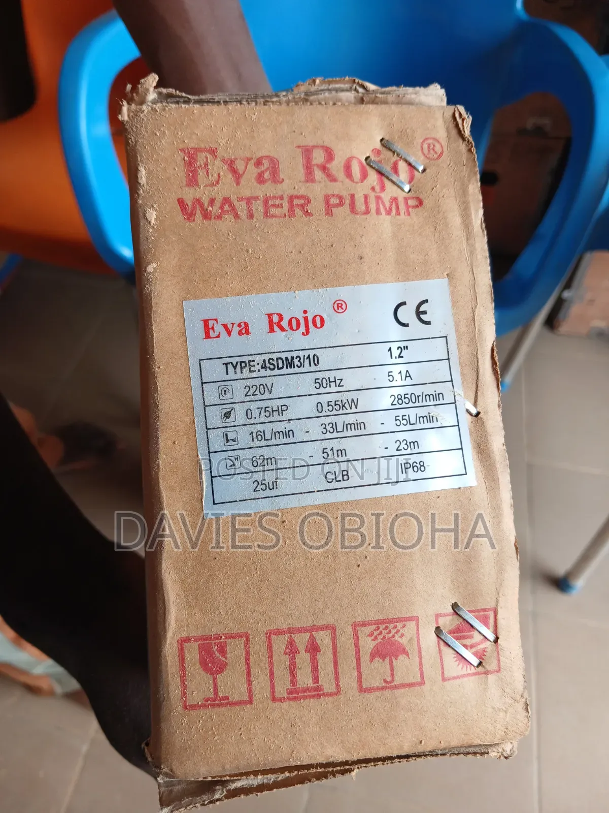 0.75hp Eva Rojo Submersible Pump