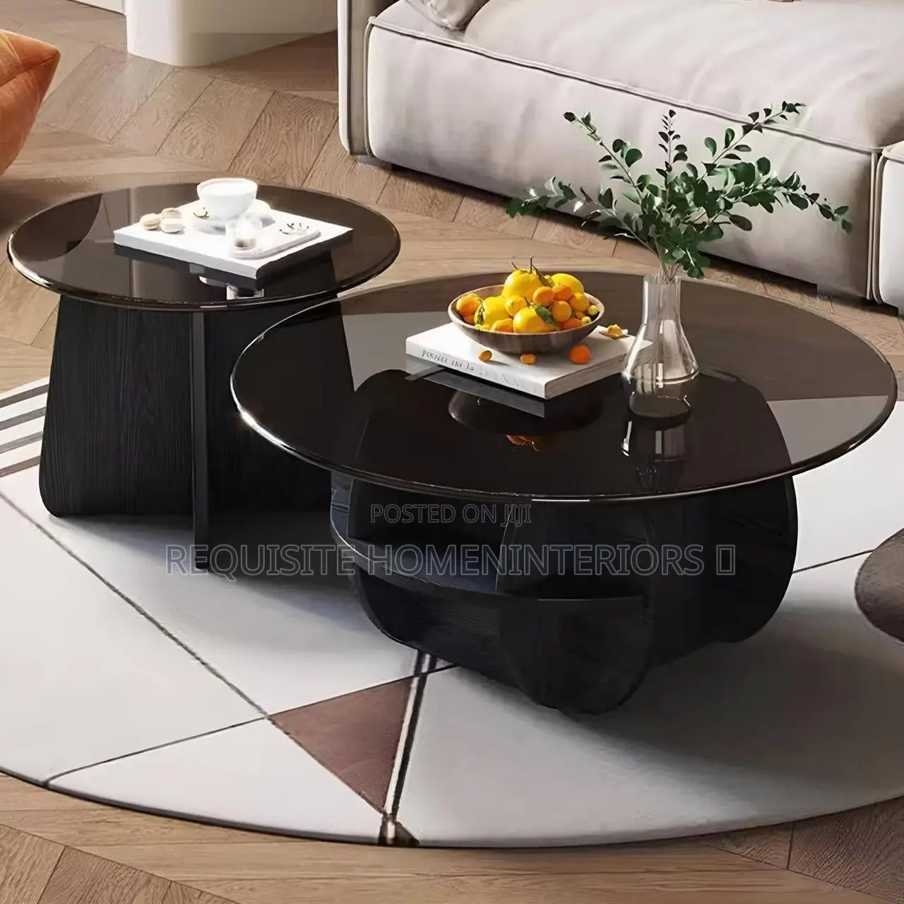2 in 1 Glass Center Table
