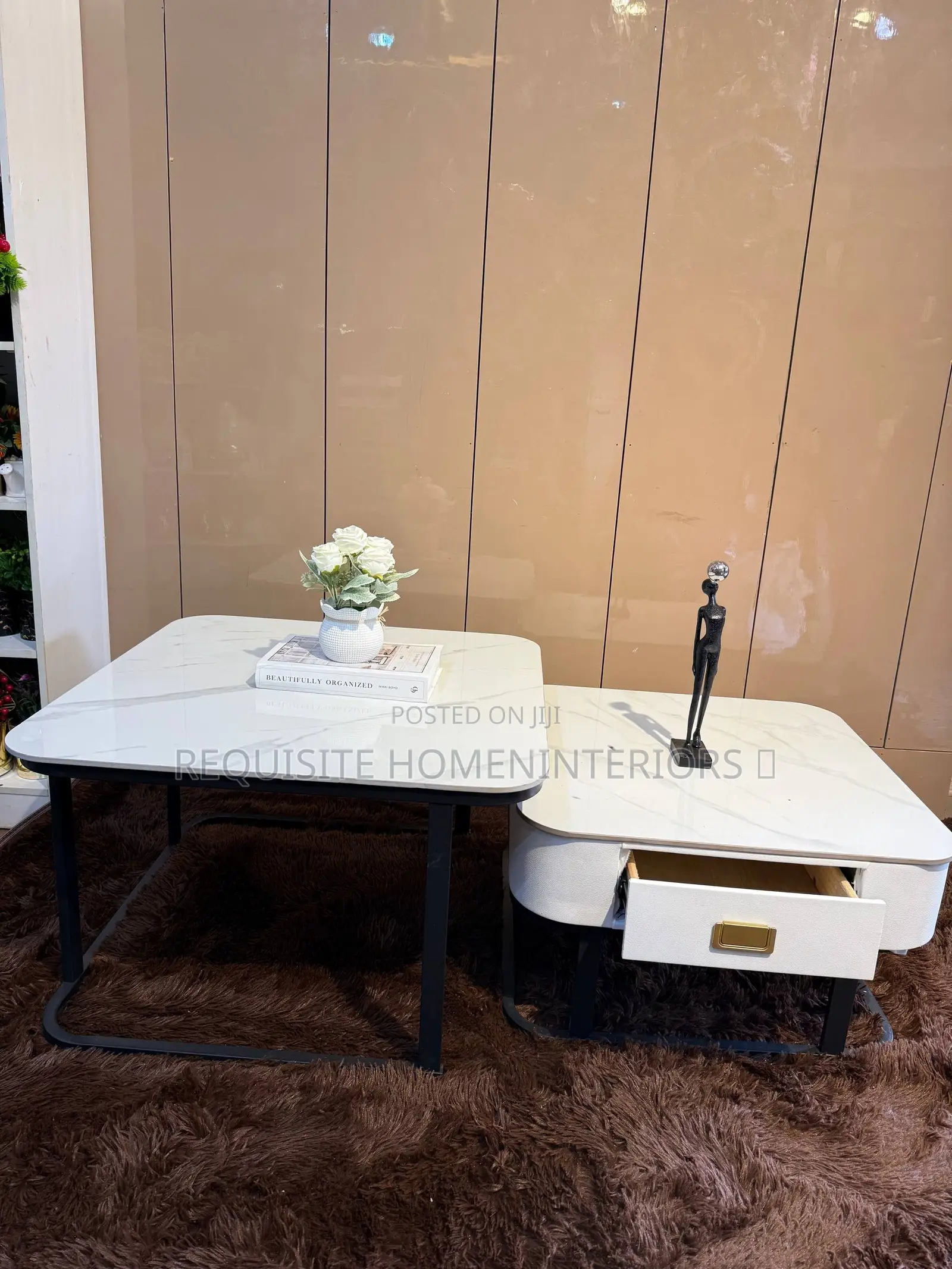 Luxury Marble Drawer Center Table
