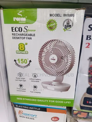 IWin Energy Eco Power Rechargeable 8inch Fan