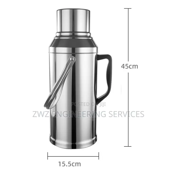 Large Capacity Long Hour Hot Water Thermal Flask - 3.2 Liters