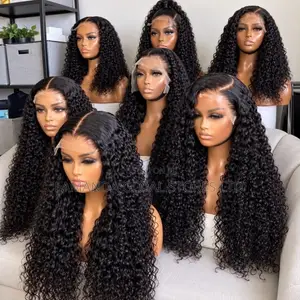 Long Curly Middle Part HD Lace Front Human Hair Wig