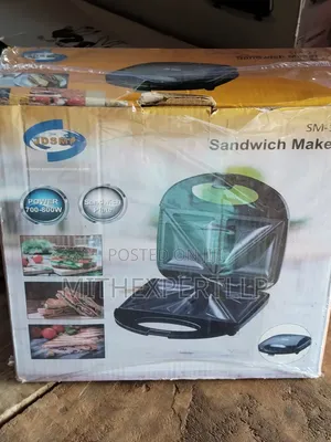 JDSN Sandwich Maker SM-12750W Non-Stick 2-Slice Toaster