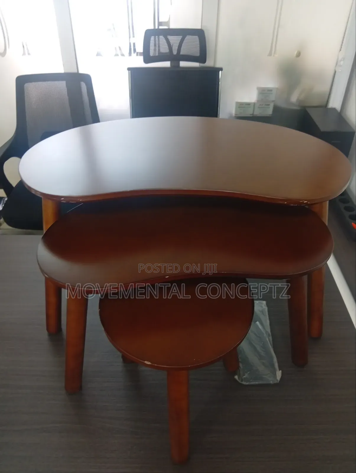 3in1 Brown Wooden Sidetables