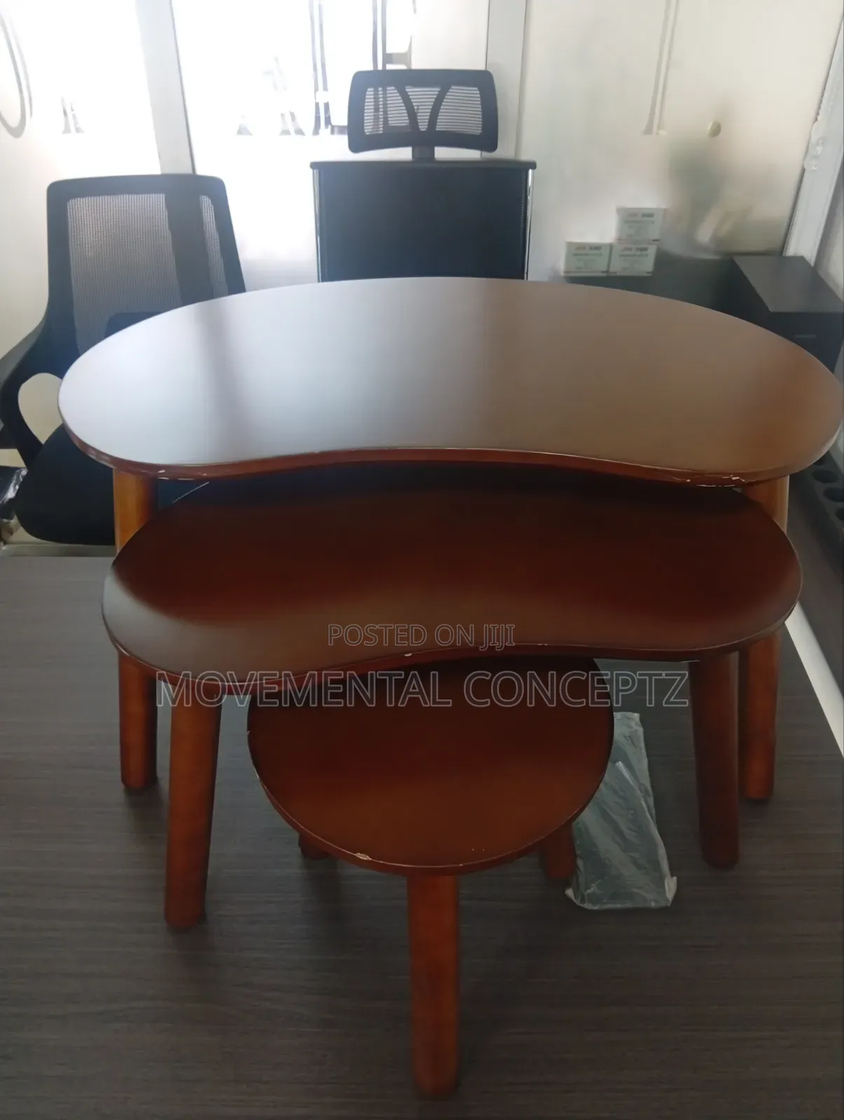 3in1 Brown Wooden Sidetables
