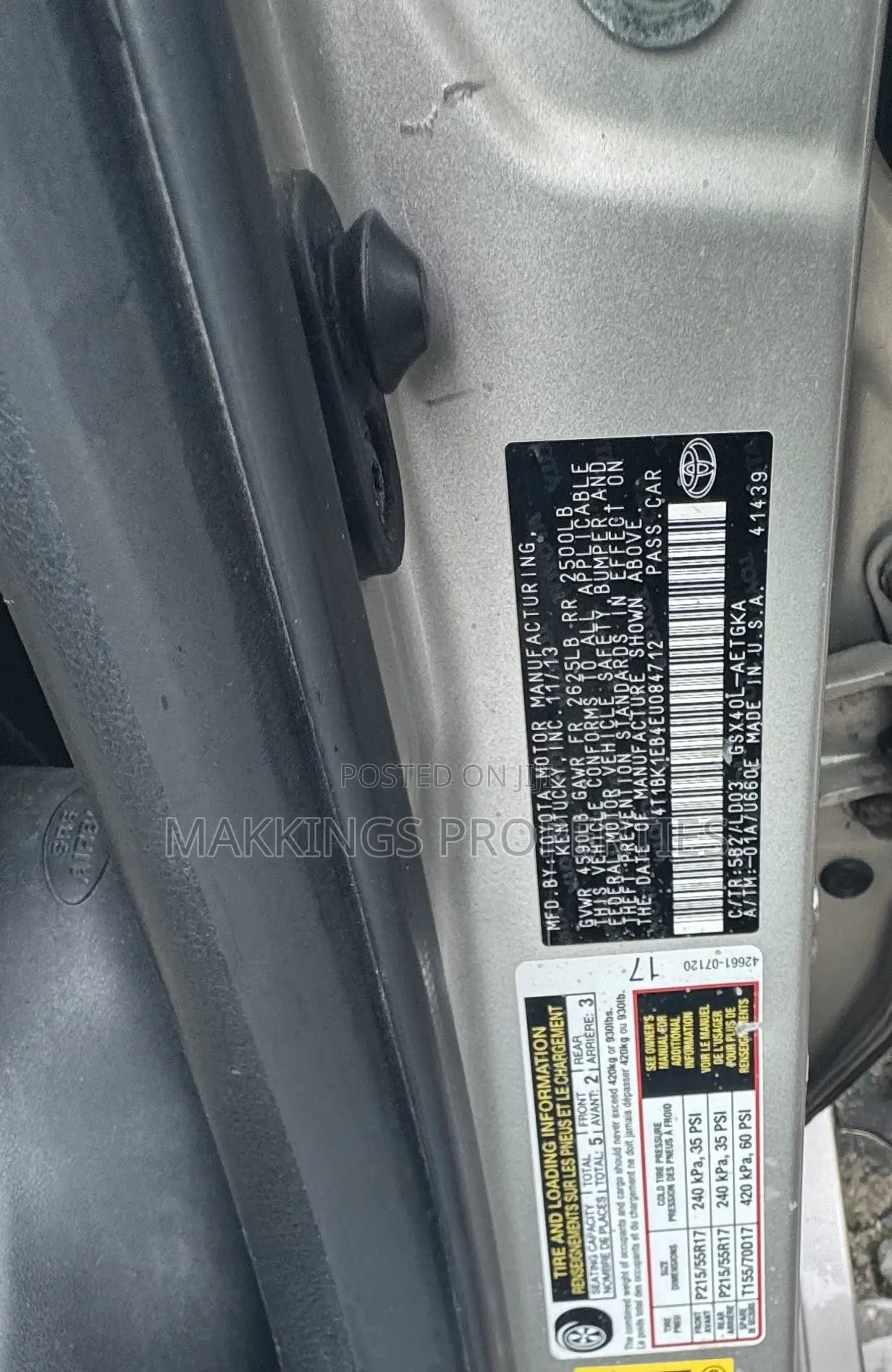 Toyota Avalon 2013 Silver