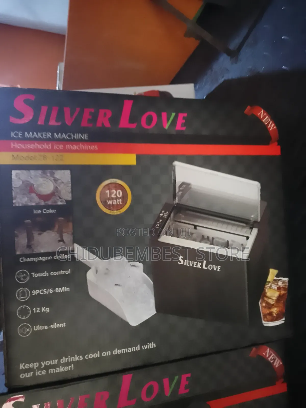 Silver Love Ice Maker Machine Model: Zb-12z