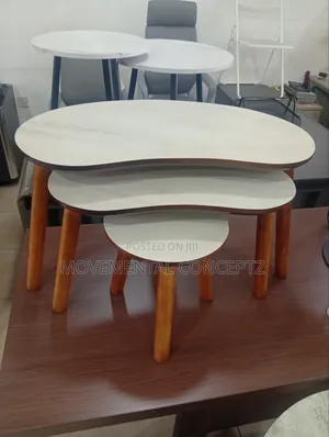 3in1 Cream Wooden Sidetables