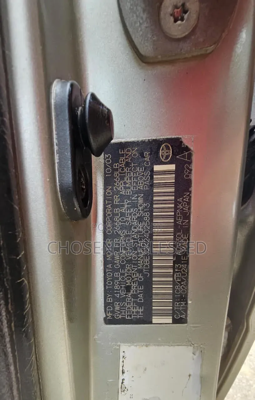 Toyota Camry 2003 Silver