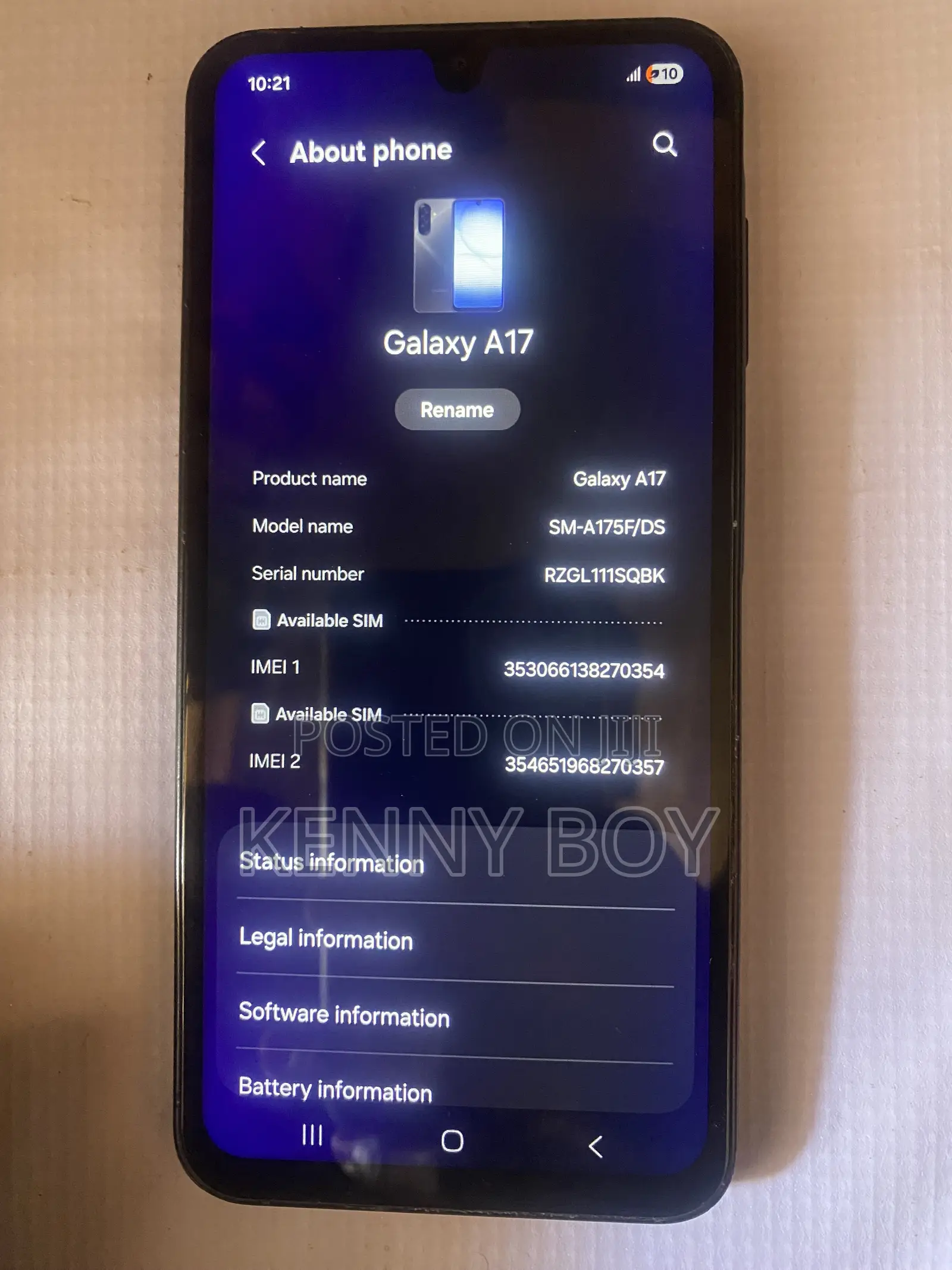 Samsung Galaxy A17 128 GB Black