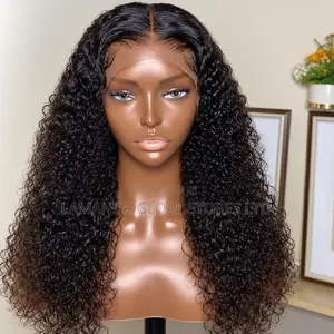 Curly Middle Part HD Lace Front Human Hair Wig