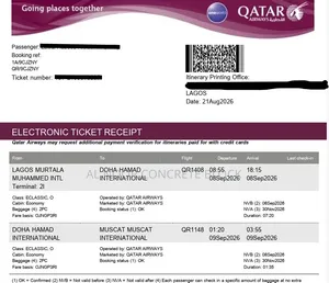 Flight Ticket Available