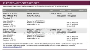 Flight Ticket Available