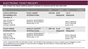 Flight Ticket Available