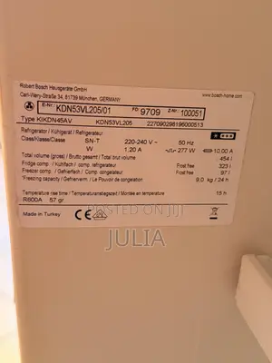 Bosch Fridge 454L