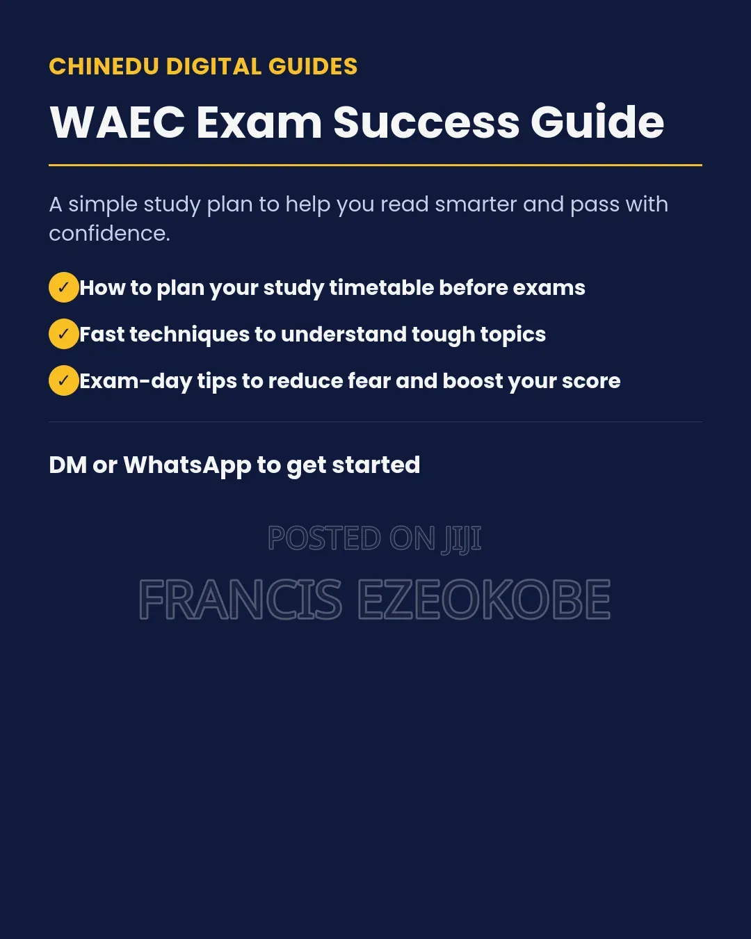 WAEC Exam Success Guide - How to Study Pass