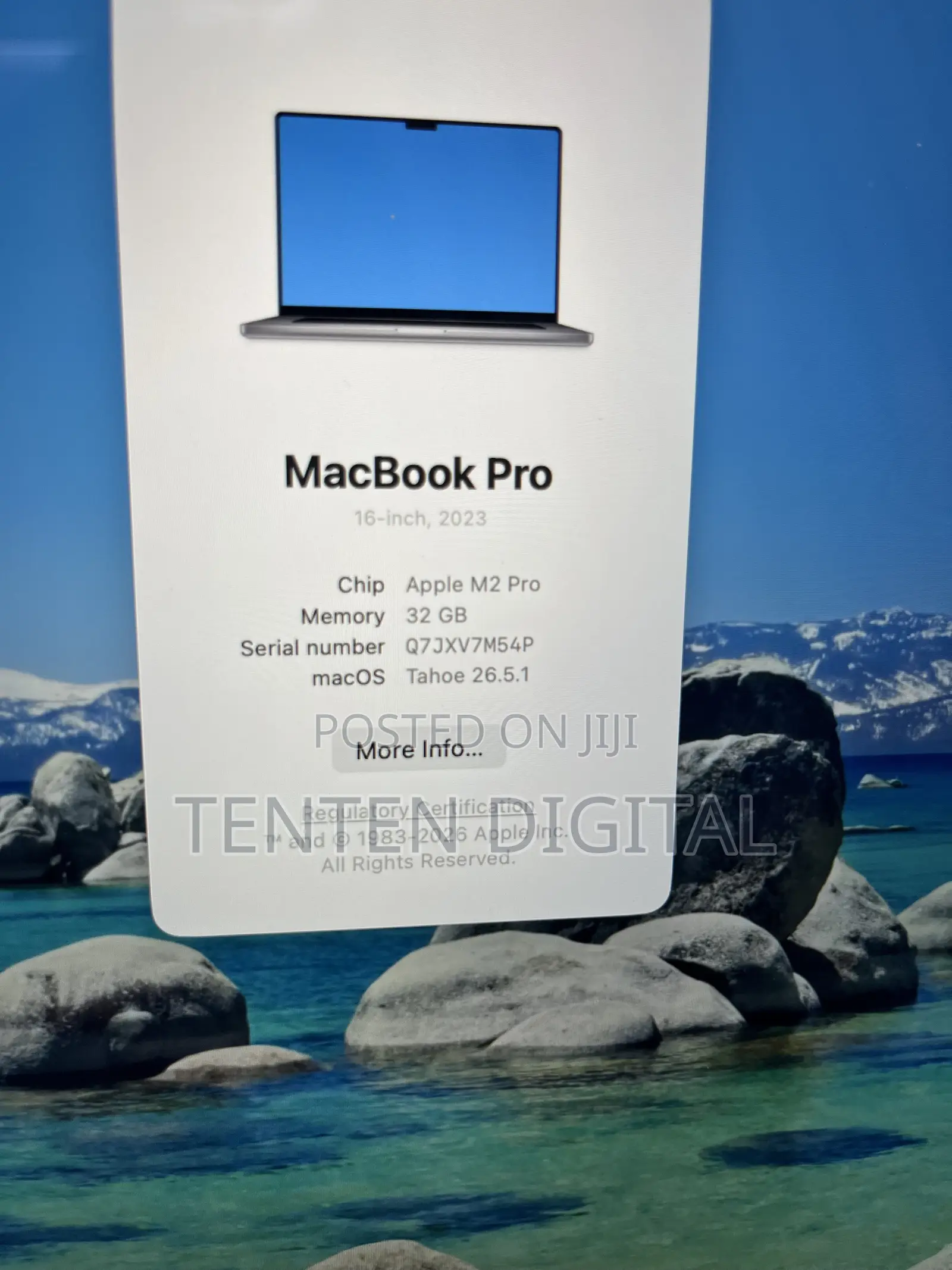 Laptop Apple MacBook Pro 2023 M2 Pro 32GB Apple M2 SSD 1T