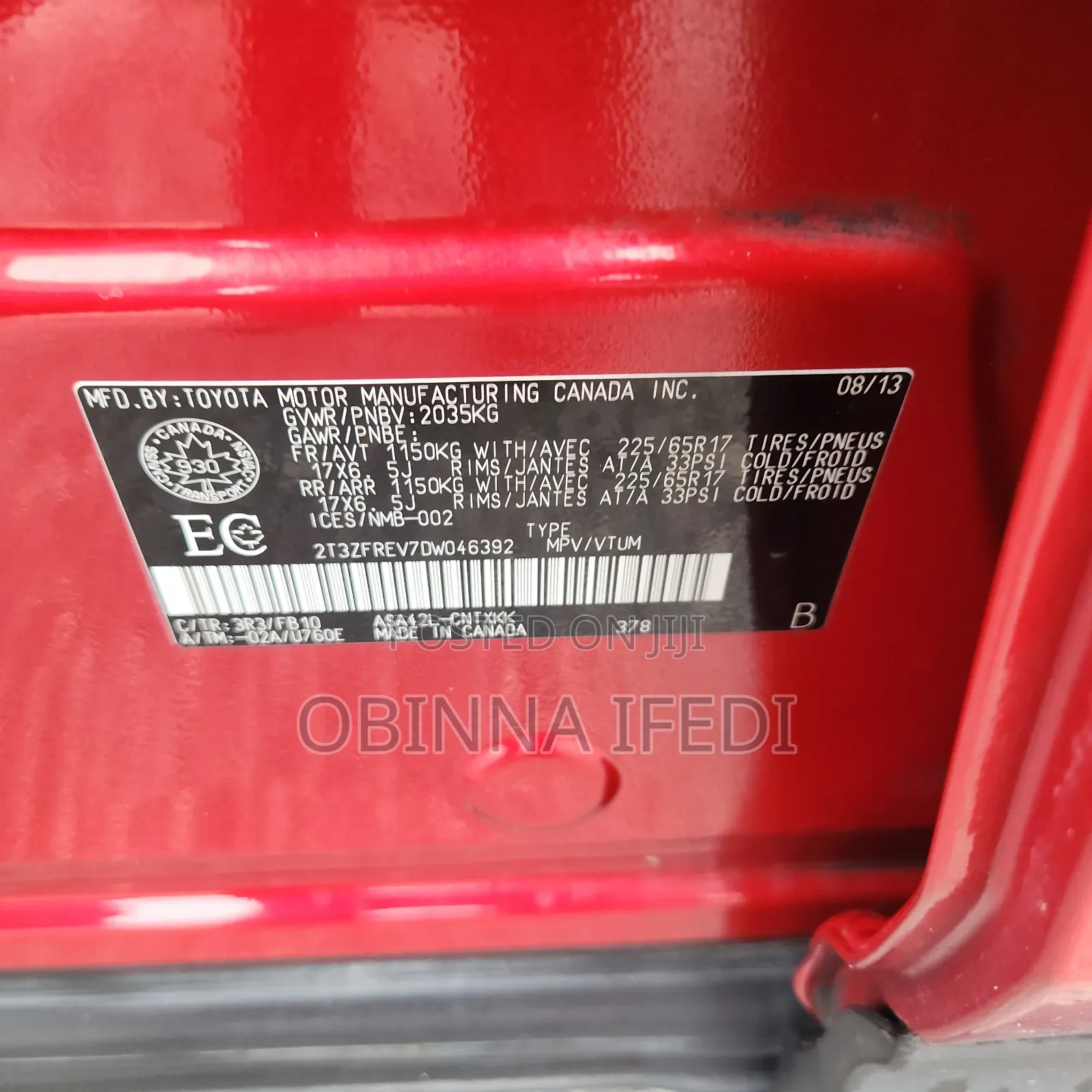 Toyota RAV4 2014 Red