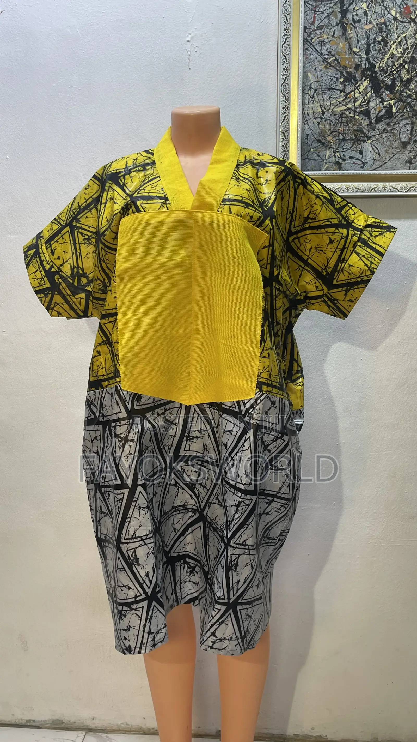 Short Kampala Patches Gowns