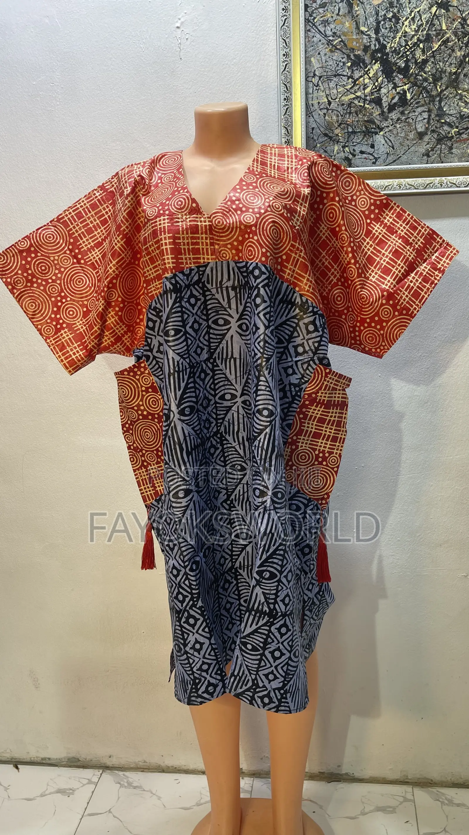 Short Kampala Patches Gowns
