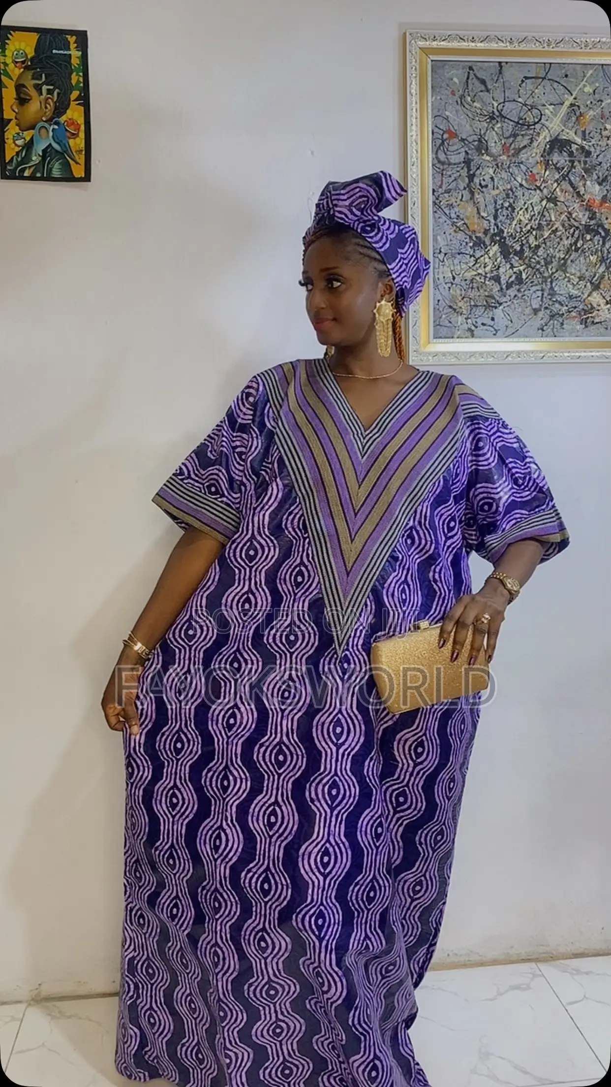 Kampala Asooke Long Gown