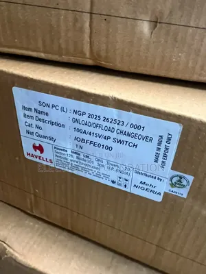100amps Harvel Change Over Switch