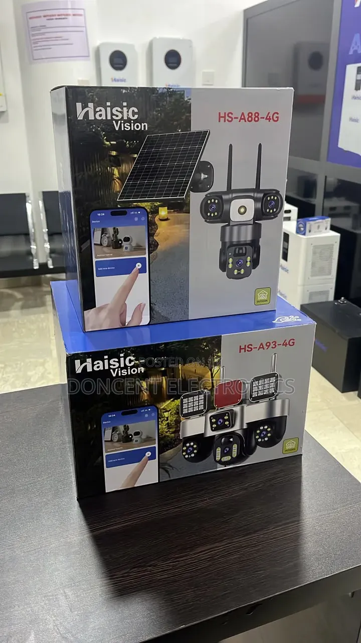 Haisic HS-A93 Solar-Powered Multi-Lens Outdoor Security Camera