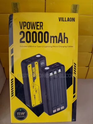 Vpower 20,000mah Power Bank Villaon