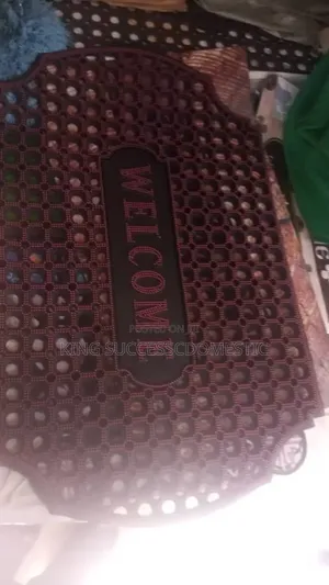 Heavy-Duty Anti-Slip "WELCOME" Rubber Door Mat