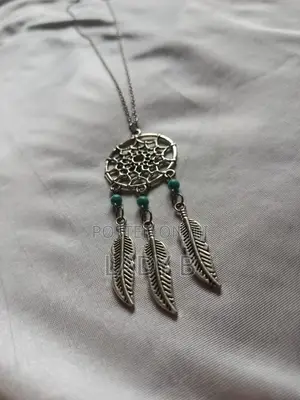 Trendy Silver Dreamcatcher Pendant Necklace