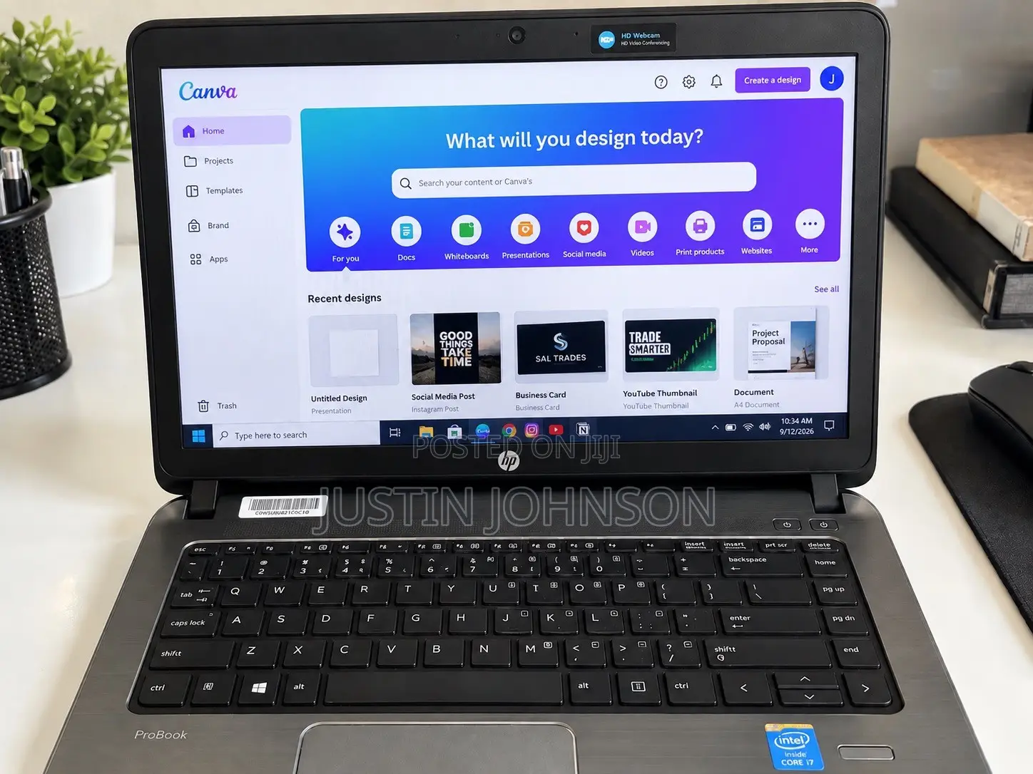Laptop HP ProBook 430 G2 8GB Intel Core i7 SSD 256GB