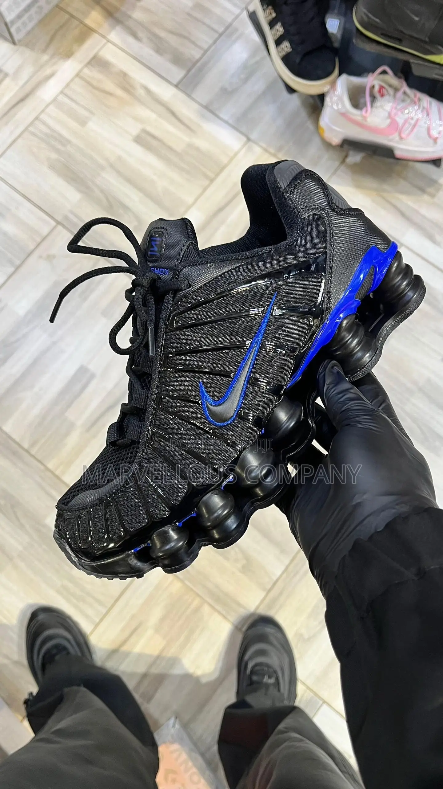 Nike Shox TL Black Origin Blue