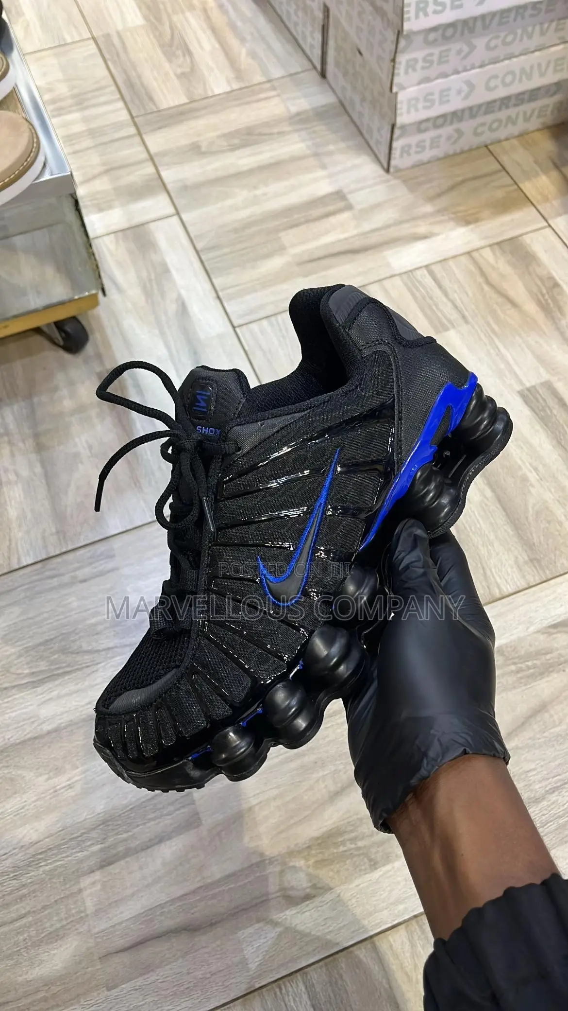 Nike Shox TL Black Origin Blue