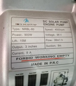 1.2HP Surface Irrigation DC Solar Pump.100% Copper Coil
