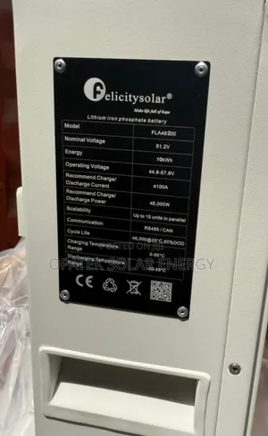 Felicity Lithium Battery 10kwh 48v Available