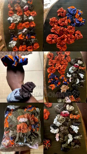 Scrunchies and Flower Earrings